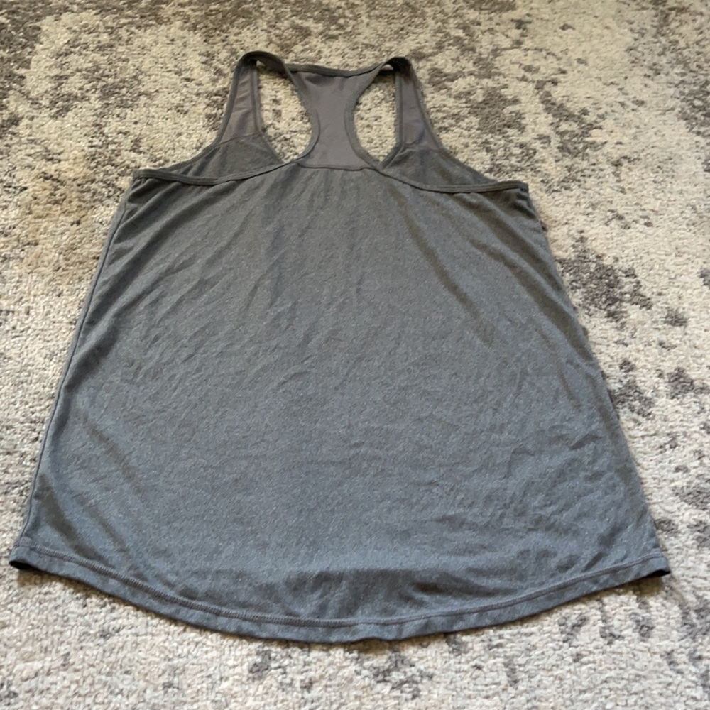 Grey Workout Razorback Top - Picture 2 of 3